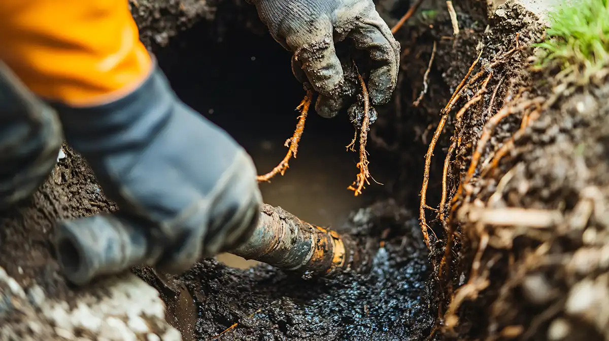 Drain Pro North West cutting roots away from drainage pipes